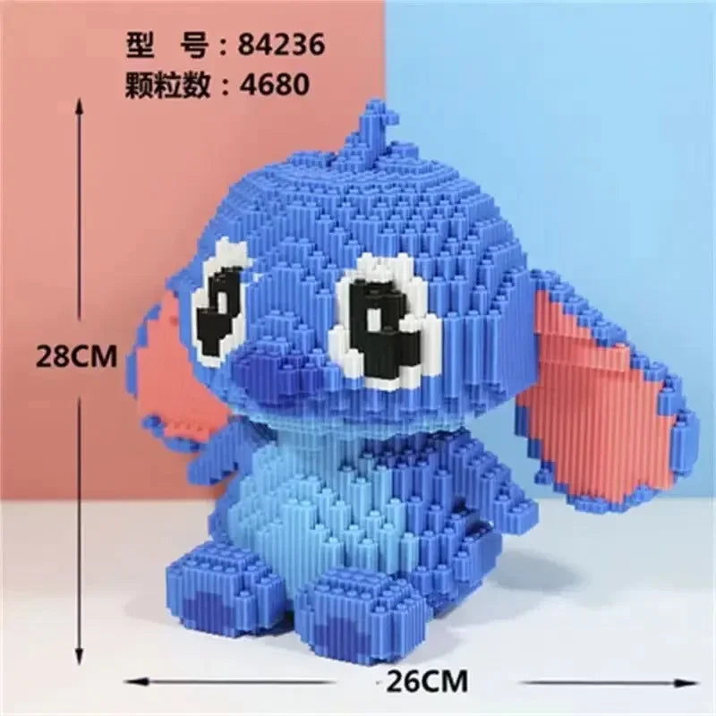 Large Stitch Building Block Toy – 3D Puzzle Model