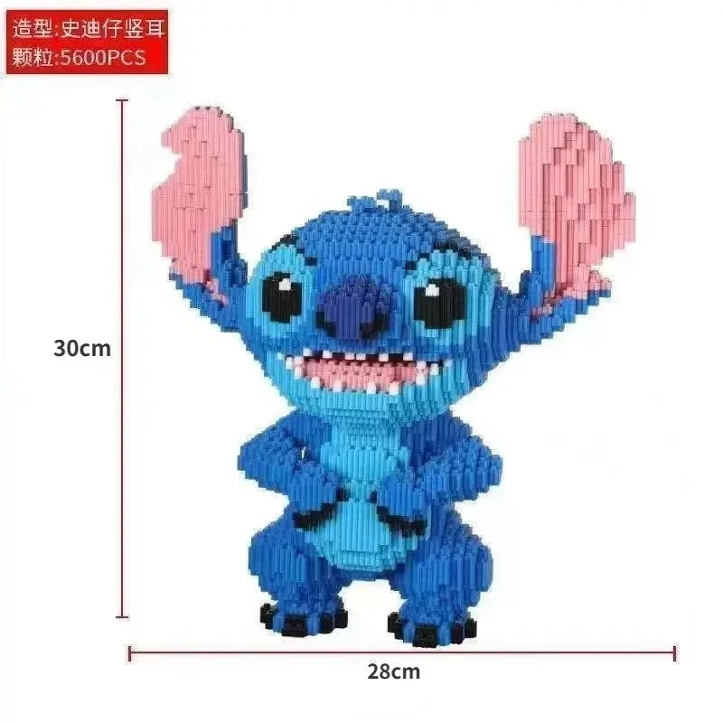 Large Stitch Building Block Toy – 3D Puzzle Model