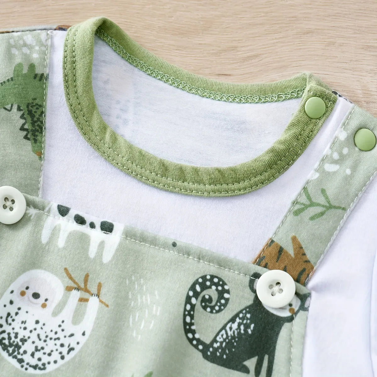 Infant Zoo Animal Print Romper | Baby Boys’ Short-Sleeve Bodysuit