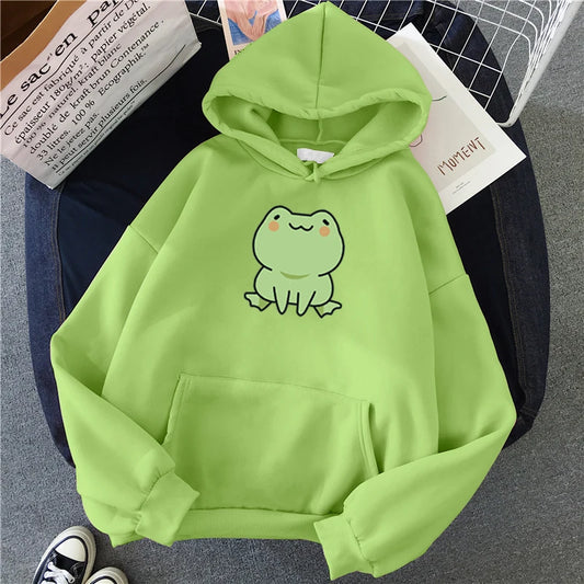 Kawaii Frog Hoodie.