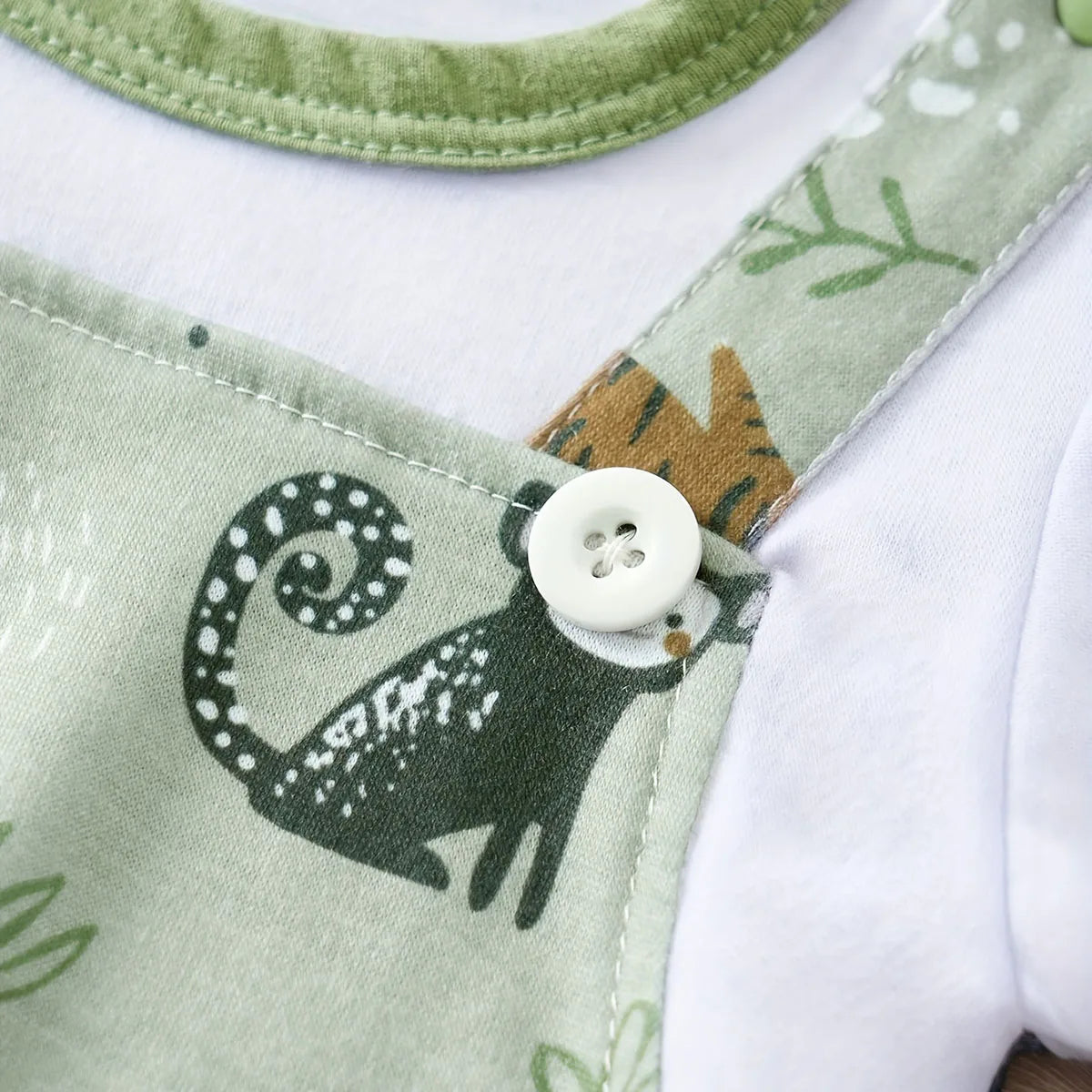 Infant Zoo Animal Print Romper | Baby Boys’ Short-Sleeve Bodysuit